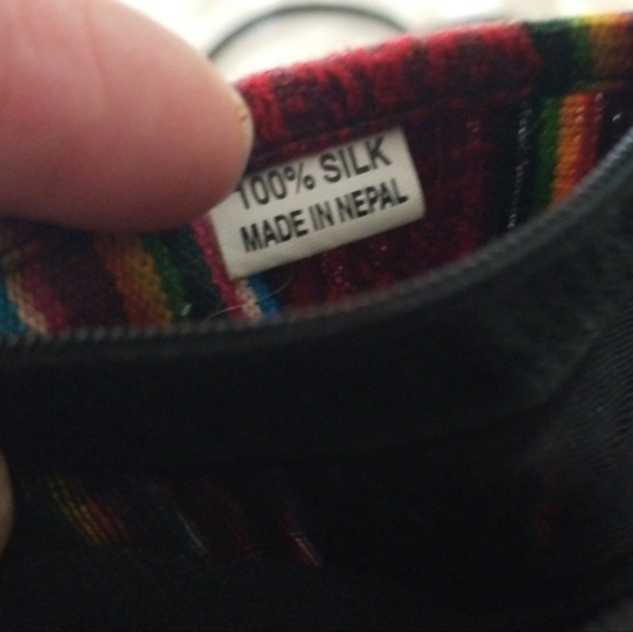 Nepalese Silk Hindu embroidered Crossbody read - Picture 8 of 13